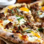 sausage breakfast pizza