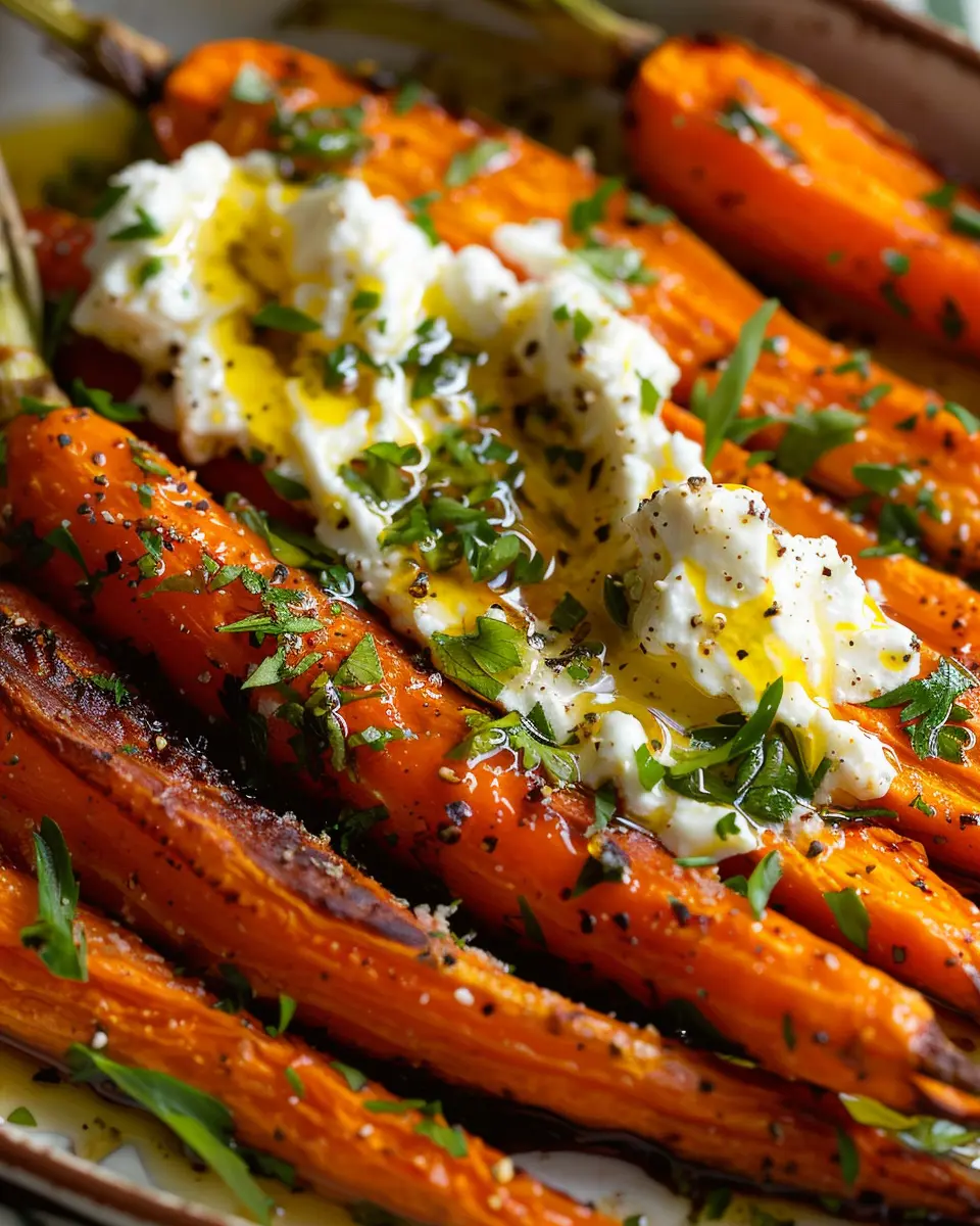 Roasted Carrots with Whipped Ricotta: A Delightful Hot Honey Recipe
