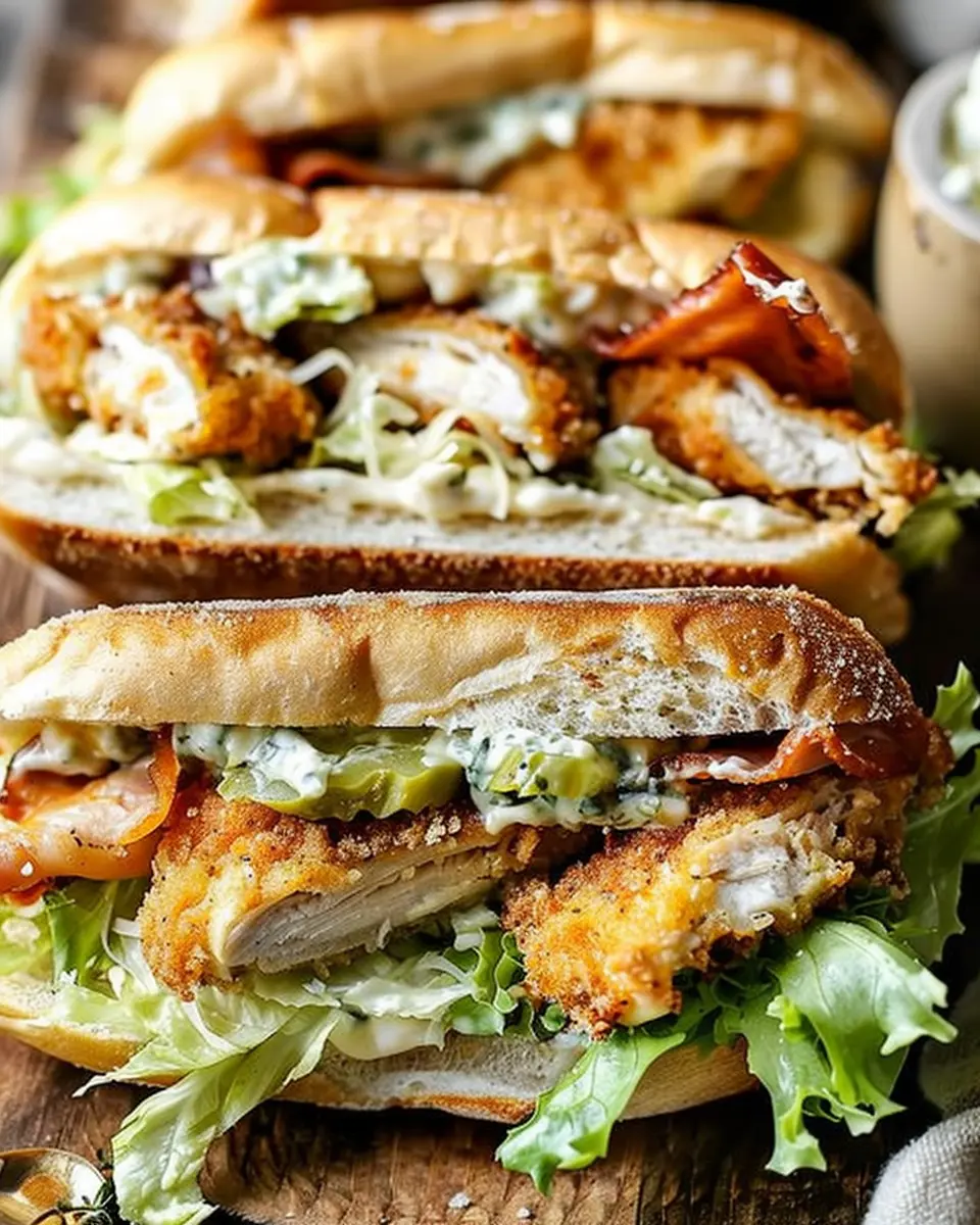 Chicken Caesar Sandwiches: Indulge in a Juicy Turkey Bacon Twist