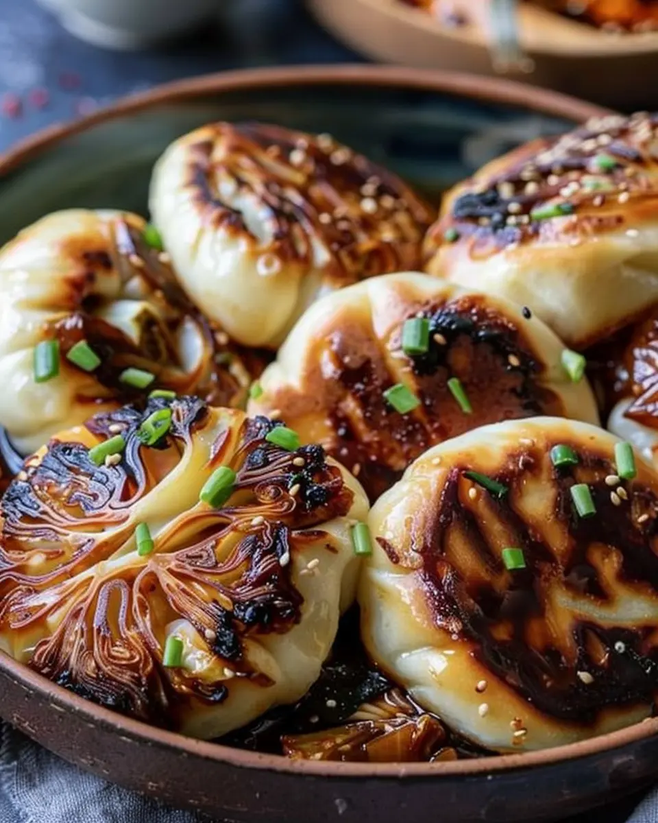 Pan-Fried Cabbage and Noodle Buns: Easy Turkey Bacon Delight