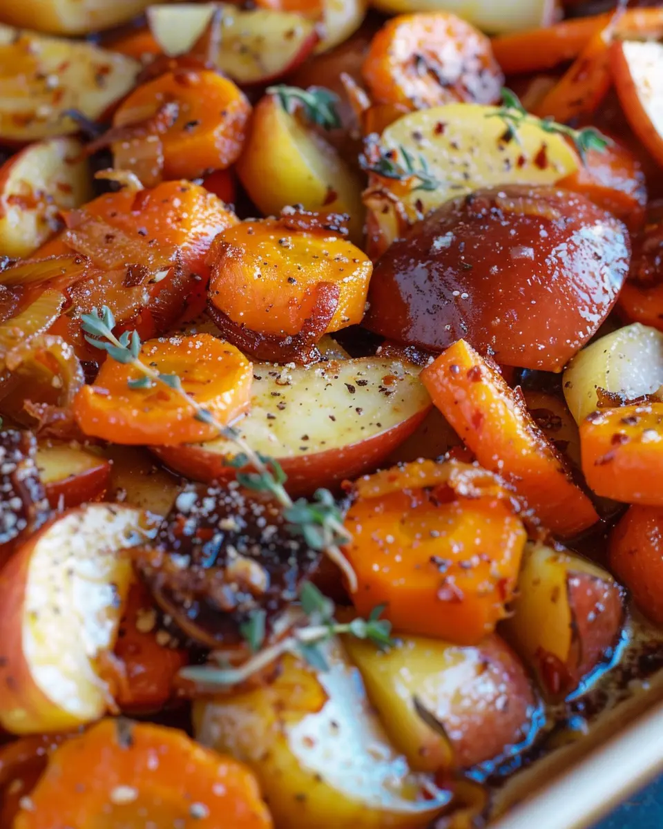 Maple Dijon Roasted Apples & Carrots: A Delicious Twist on Sides