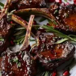 Fancy Pomegranate Lamb Chops