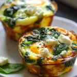 Quick & Healthy Egg Muffins with Spinach and Feta