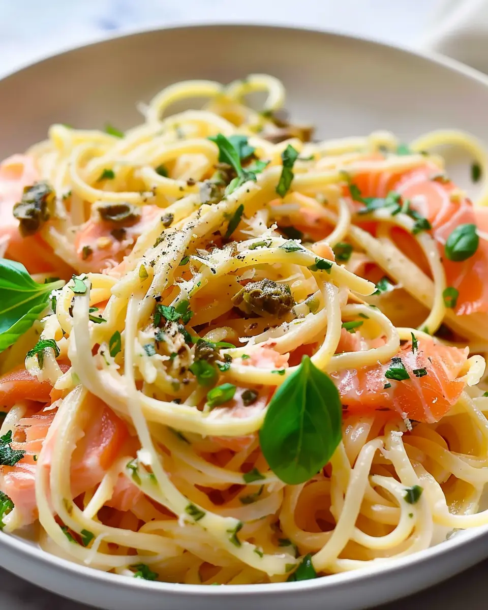 Healthier Smoked Salmon Linguine: A Delightfully Light Twist