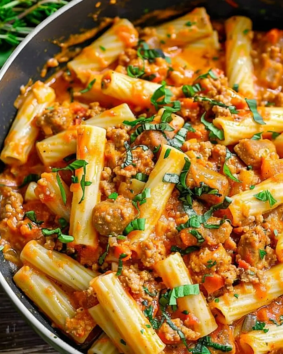 Creamy Sausage Rigatoni: Easy One-Pot Meal in 30 Minutes