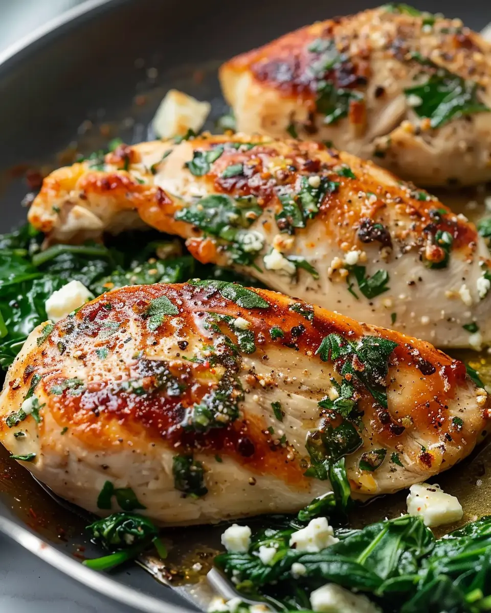 Easy Chicken Breast with Feta and Spinach: A Juicy Delight for Dinner