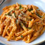 Easy roasted red pepper pasta sauce (Creamy Recipe)