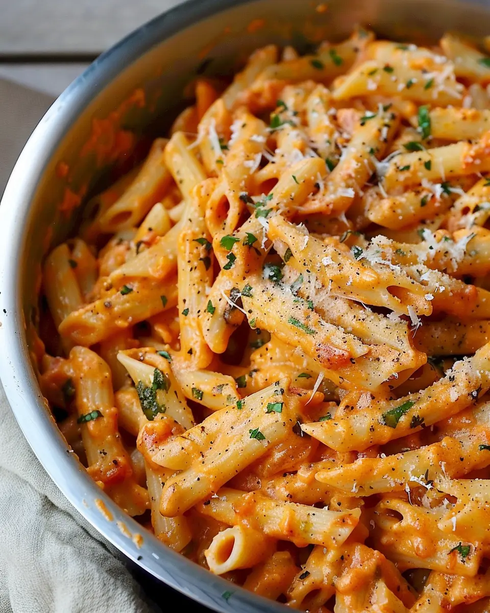 15-Minute Pasta with Creamy Tomato Sauce: Easy Turkey Bacon Twist