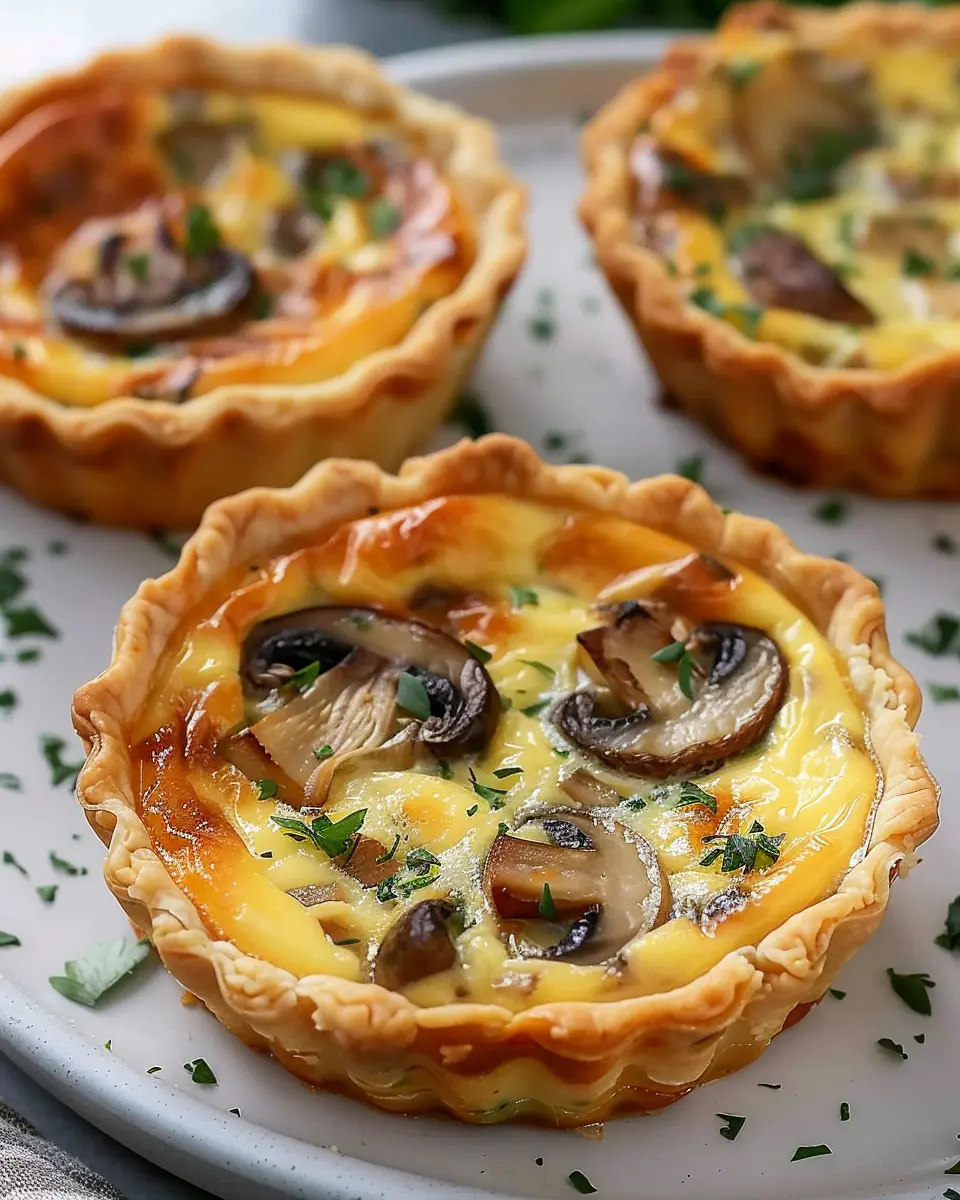 Low Calorie Mini Mushroom Quiche Recipe for Guilt-Free Indulgence