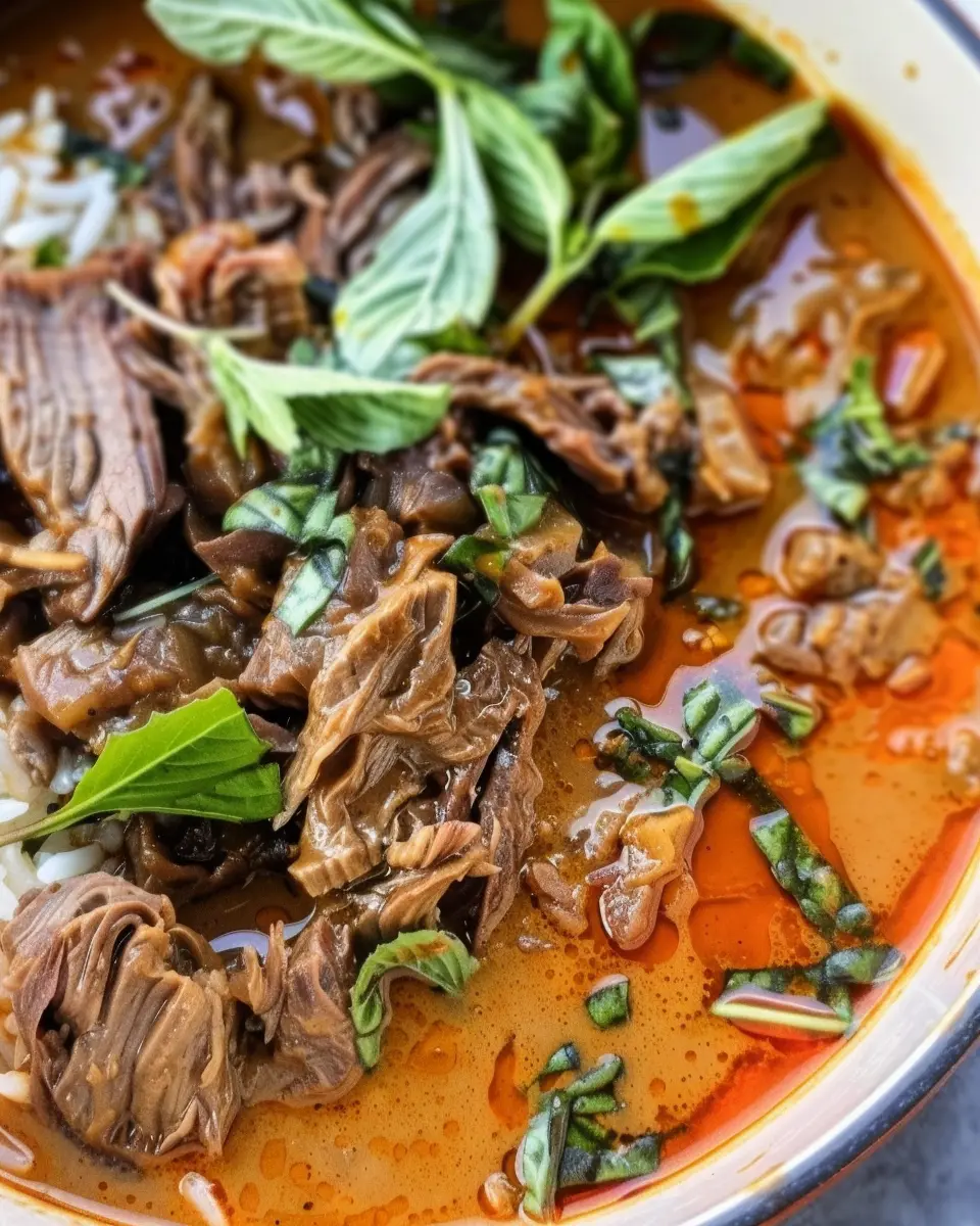 New! Coconut Red Curry Drip Beef – A Juicy Twist on a Classic