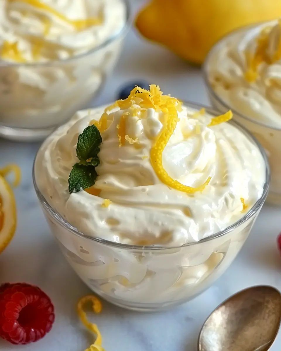 Easy Cottage Cheese Lemon Mousse: A Refreshing Sweet Delight