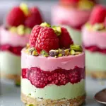 Raspberry Pistachio Mousse Cakes