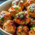 Easy Thai Baked Chicken Meatballs