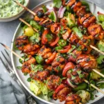 BBQ Chicken Skewer Salad