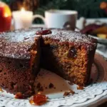 Spiced Gingerbread Cake with Dates & Apples