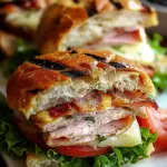 Grilled Chicken Cordon Bleu Sandwich