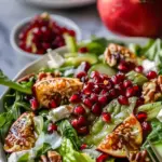 Pomegranate Christmas Salad with Honey Mustard Dressing