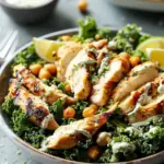 Kale Chicken Caesar Salad