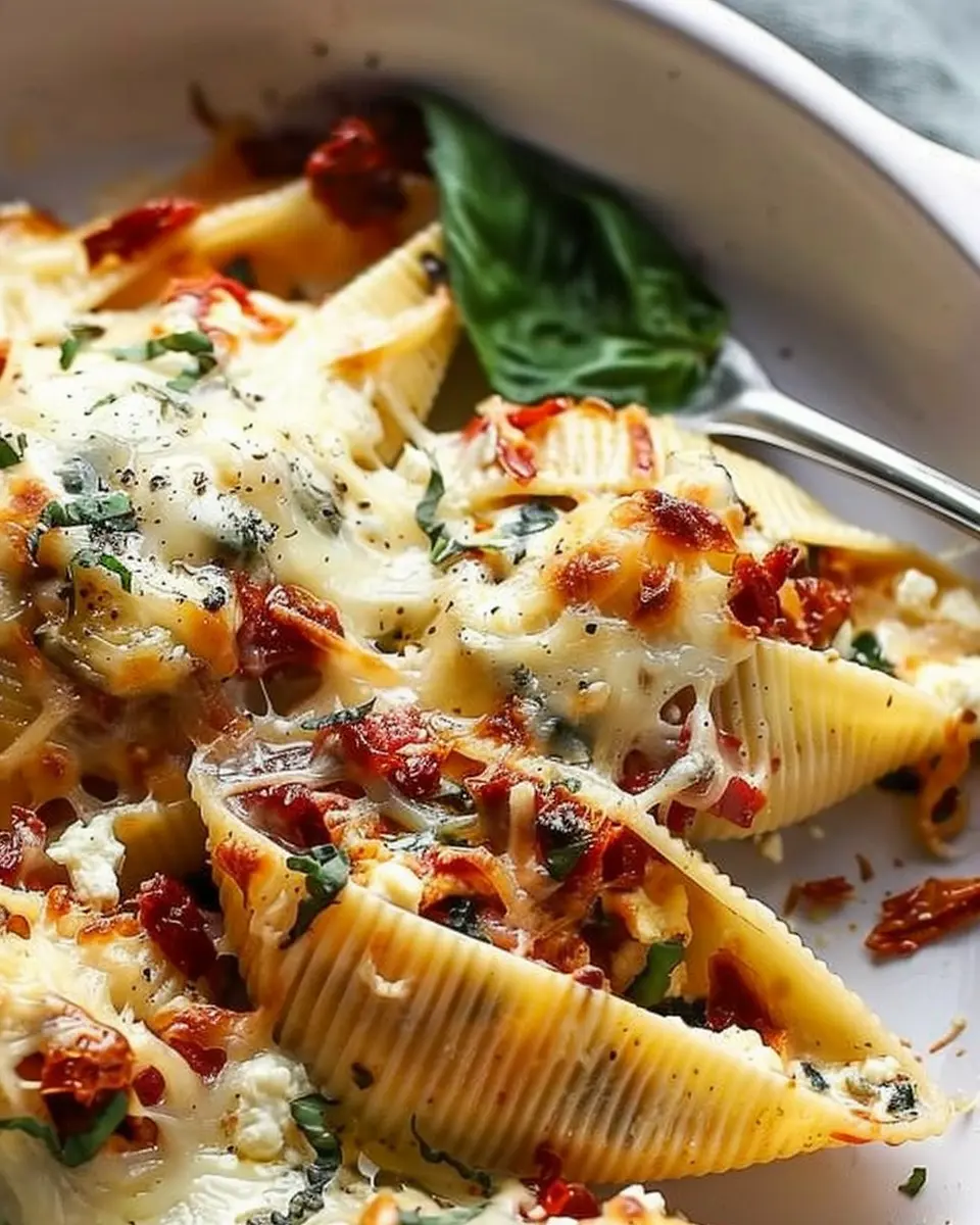 Creamy Sun-Dried Tomato and Ricotta Stuffed Shells Delightfully Easy to Make