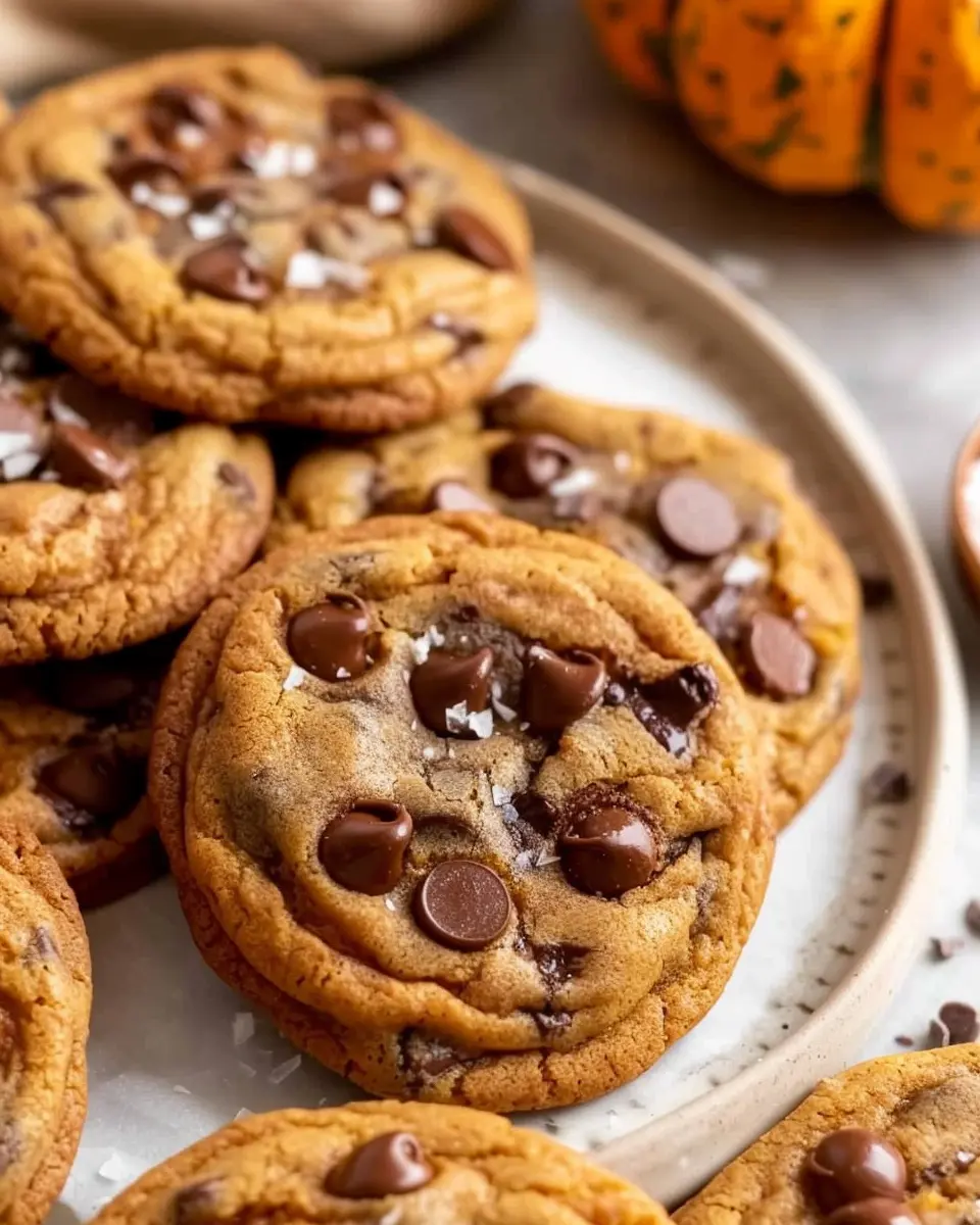 Thick Chewy Pumpkin Chocolate Chip Cookies: The Best Fall Treat