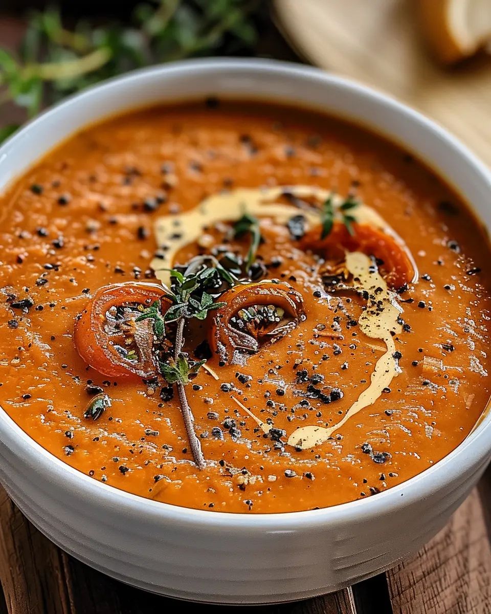 Creamy Roasted Garlic Tomato Soup: The Best Cozy Comfort Food