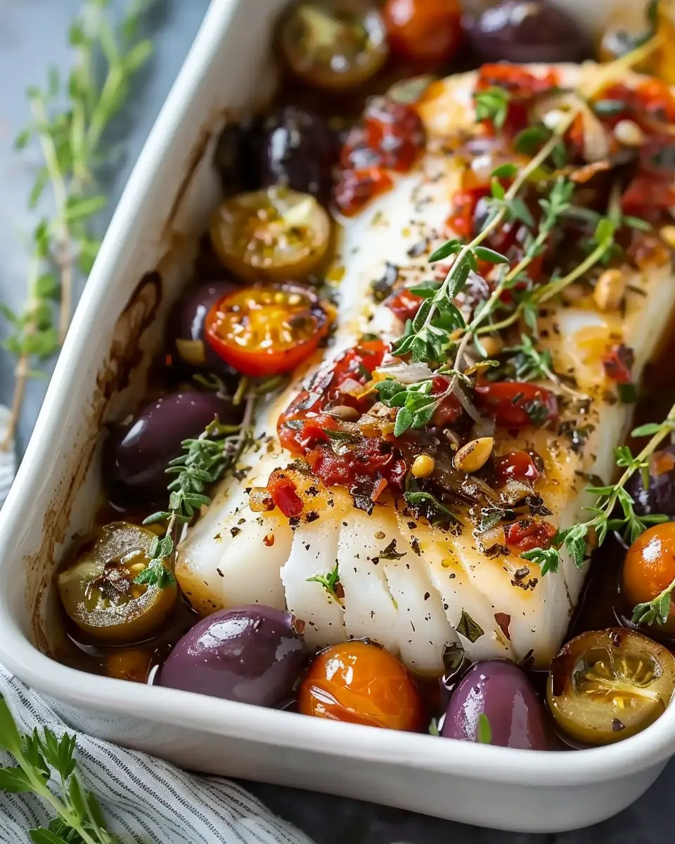 Mediterranean Baked Cod: An Easy 25-Minute Dinner Delight