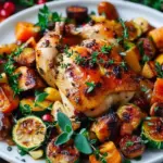 Autumn Chicken Dinner with Roasted Vegetables