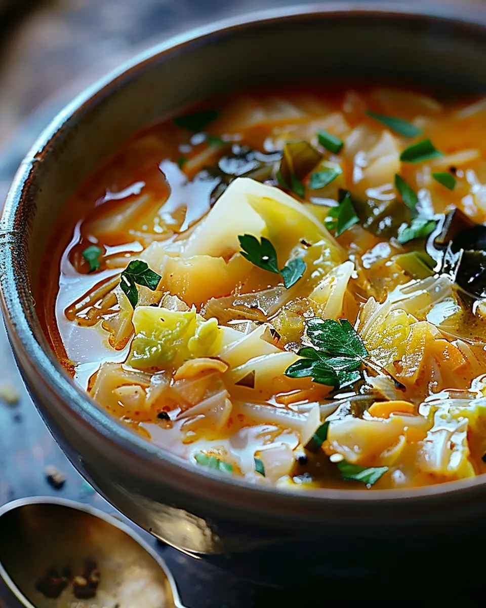 Cabbage Fat-Burning Soup: Easy Recipe with Turkey Bacon and Chicken Ham