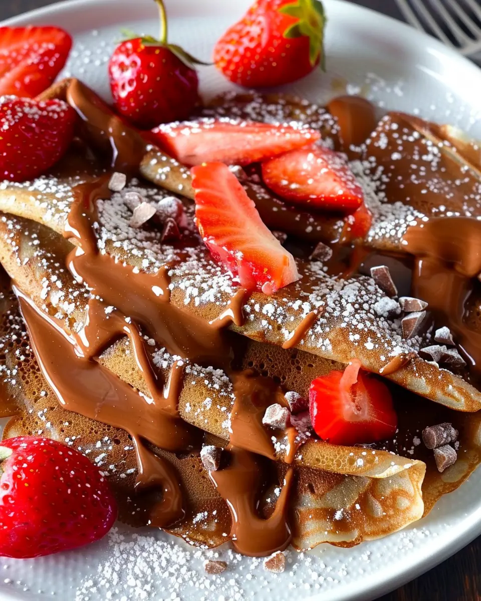 Chocolate Crepes with Strawberries: A Delightful Indulgence