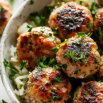 The BEST Greek Chicken Meatballs