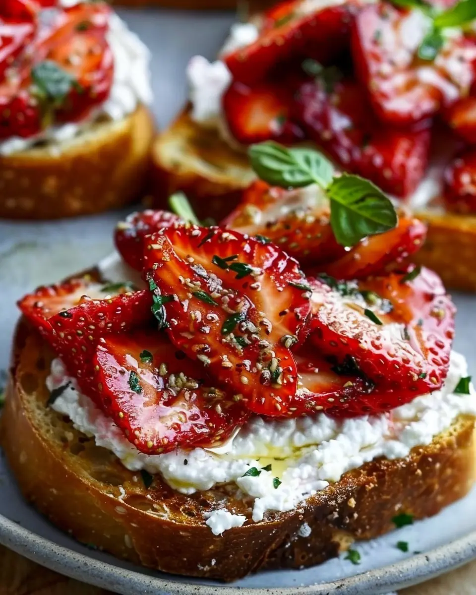 Roasted Strawberry Whipped Ricotta Toast: The Best Summer Delight
